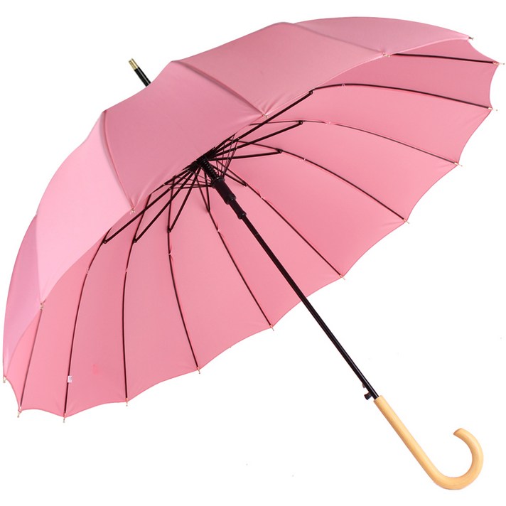 까르벵 16K 파스텔 우드그립 장우산
