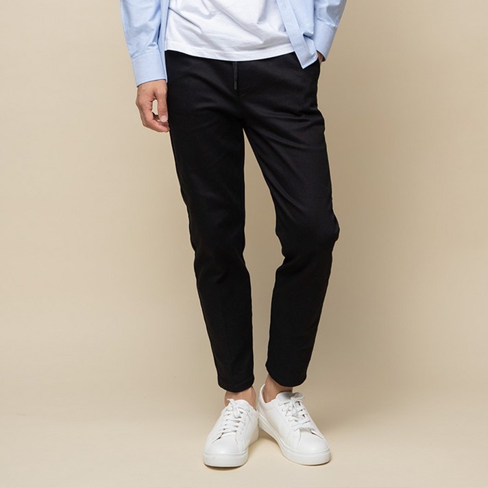 캐럿 워싱 원단 밴딩 면팬츠