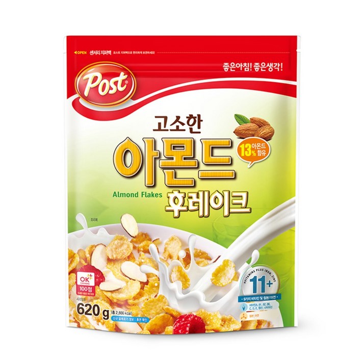 포스트 아몬드후레이크620g, 620g, 1개