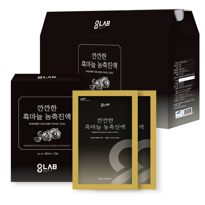 8랩 깐깐한 흑마늘 농축진액, 80ml, 30개