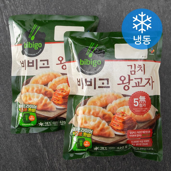 비비고 김치왕교자 (냉동), 420g, 2개입