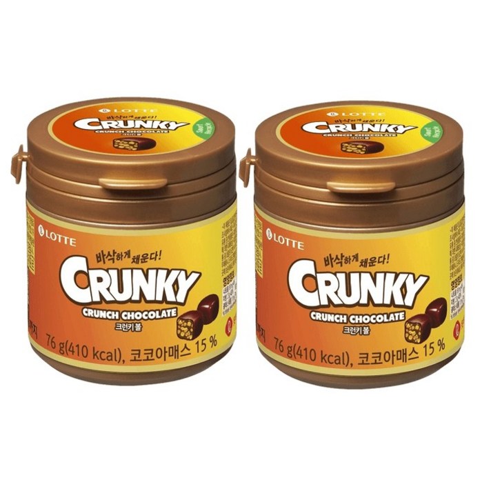 
                                                        롯데제과 크런키볼 초콜릿, 76g, 2개
                                                    