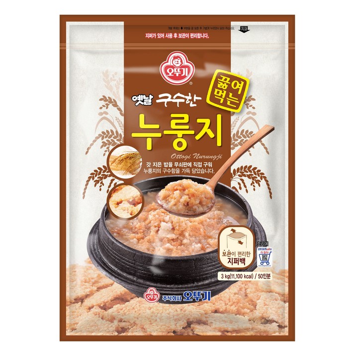 오뚜기 옛날 구수한 누룽지 3kg, 1개