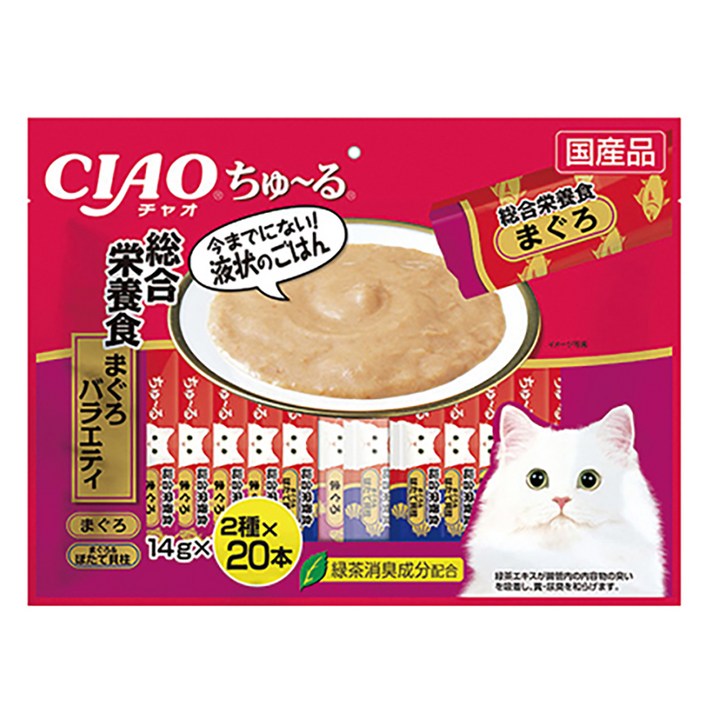 이나바 CIAO 츄르 (종합영양식)참치 버라이어티 40p