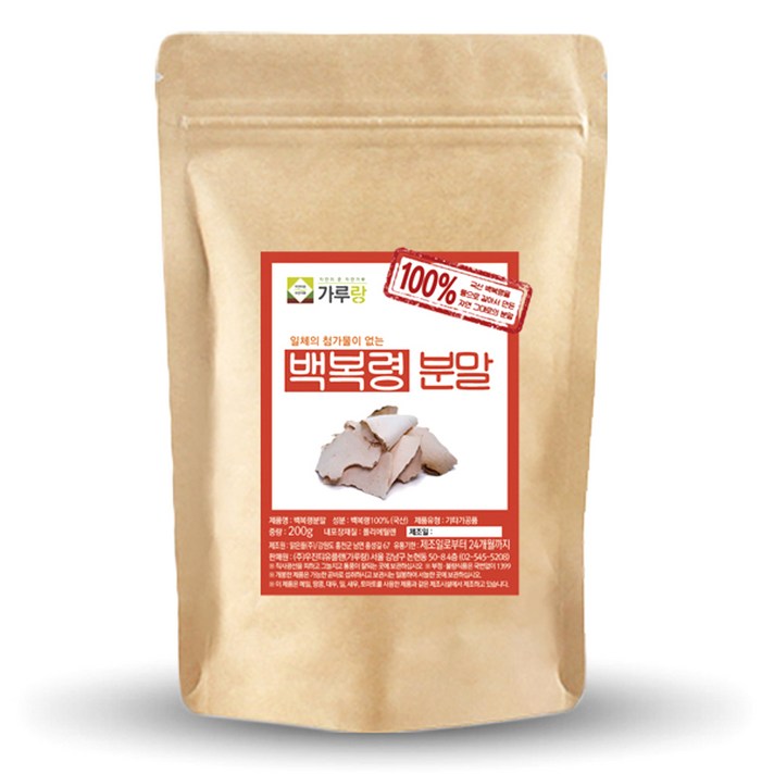 가루랑 백복령 분말, 200g, 1개