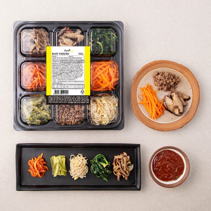 
                                                        남도애꽃 풍성한 비빔밥세트, 350g, 1팩
                                                    