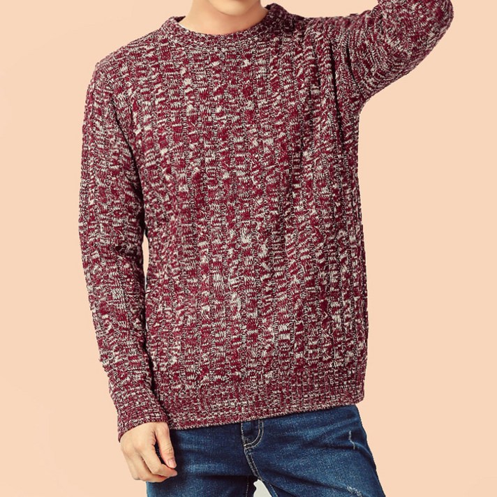 머시따 남성용 꿀아이템 꽈배기 니트