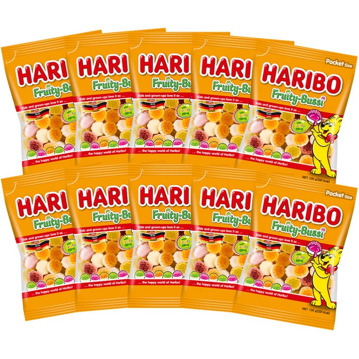 
                                                        하리보 프루티부시 젤리, 100g, 10개
                                                    