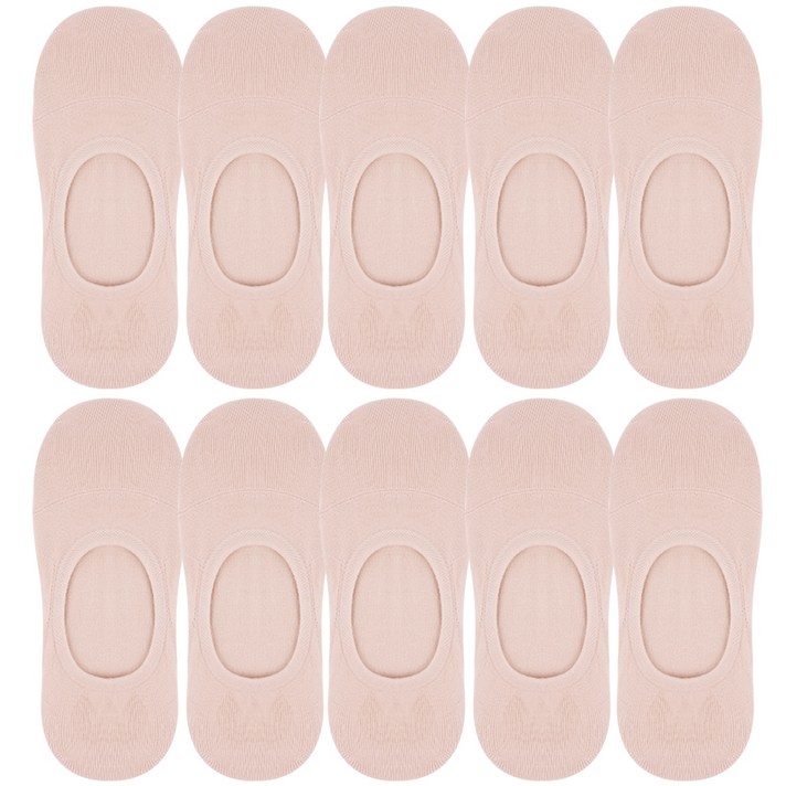 두발로 여성용 안벗겨짐 자물쇠 페이크삭스 양말 10켤레