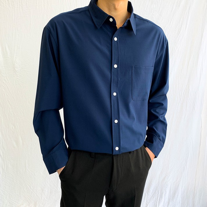 제이에이치스타일 남성용 구김없는 링클 프리 셔츠