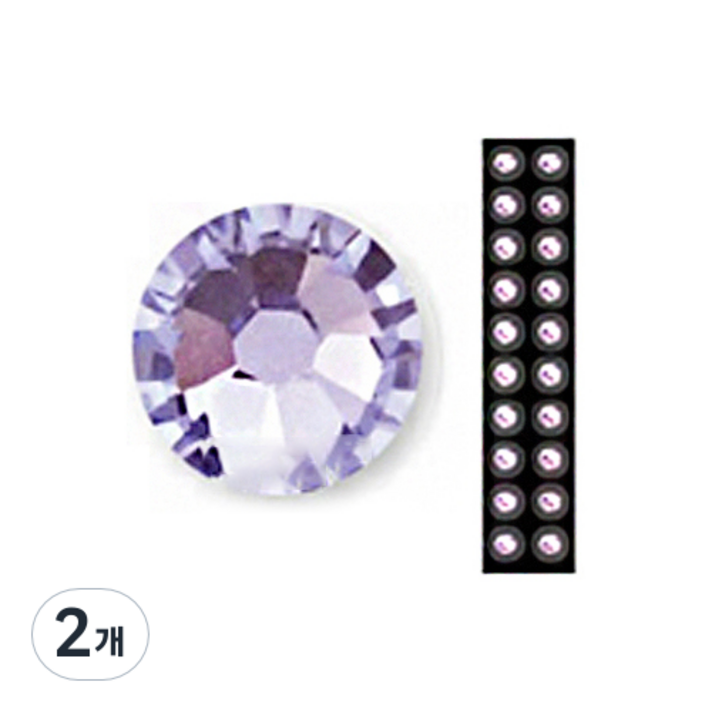 와사비네코 미미츠보 쥬얼리 귀지압패치 M 3.0mm 20p, 라벤더, 2개