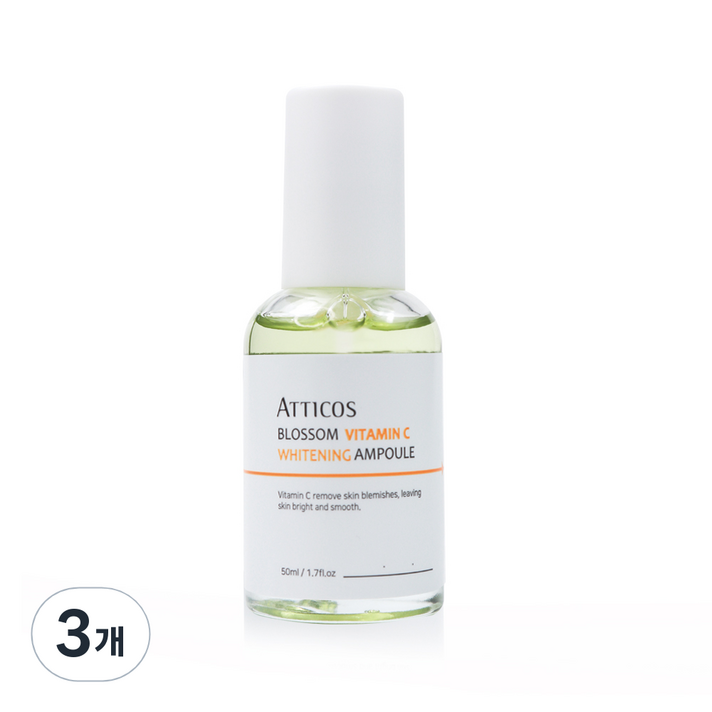  아띠코스 블러썸 비타민C 화이트닝 앰플, 50ml, 3개 