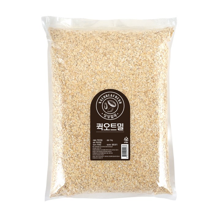 월드그린 싱싱 퀵오트밀, 1개, 3kg