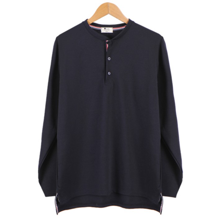 레이먼 남성용 데크 컬러 포인트 라운드 티셔츠