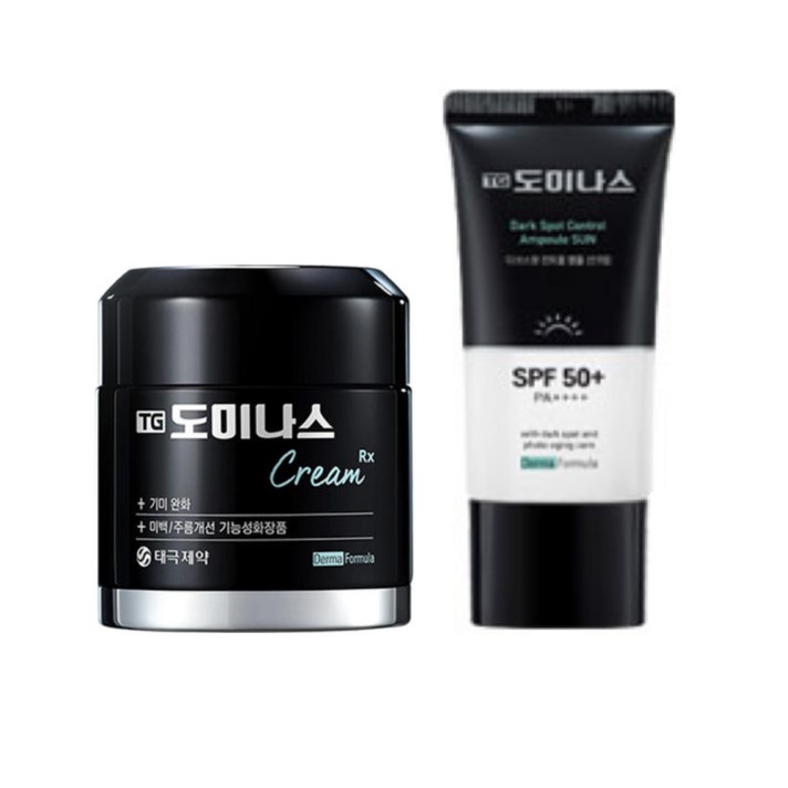 태극제약 도미나스 크림 Rx 50g + 다크 스팟 컨트롤 앰플 선크림 Rx SPF50+ PA++++ 30ml 세트, 1세트