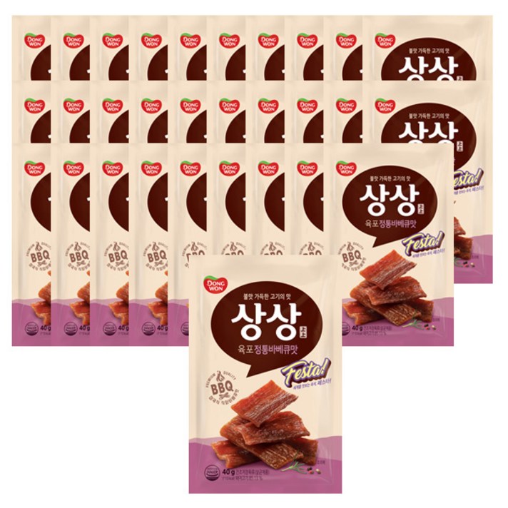 동원 상상 페스타 바비큐 육포, 40g, 30개