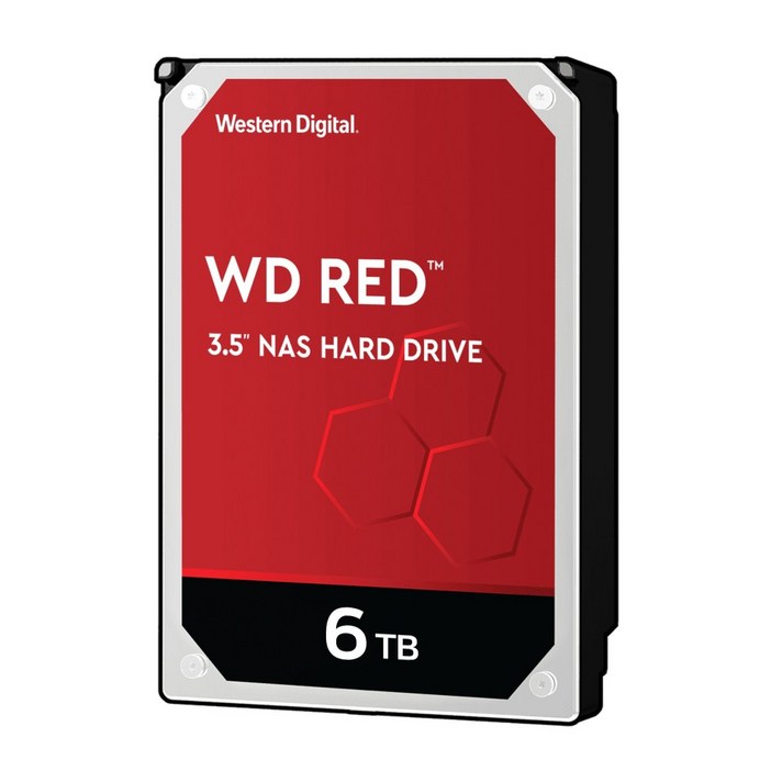 WD RED 3.5 HDD, WD60EFAX, 6TB