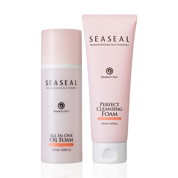 씨실 밤부솔트 클렌징폼 150ml + 오일폼 120ml, 1세트