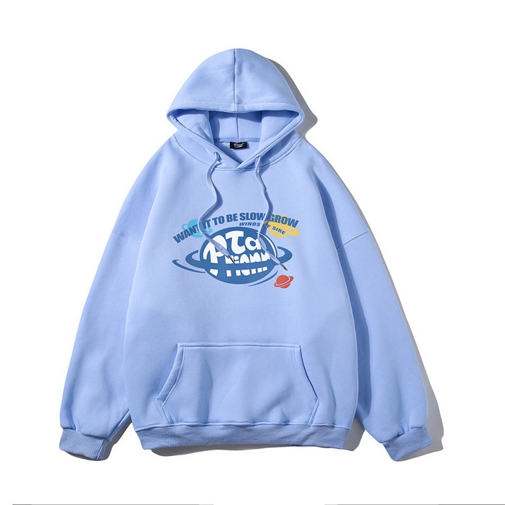 아울스 베이직 우먼 플래닛 프린팅 스포츠 후드티 #W6212