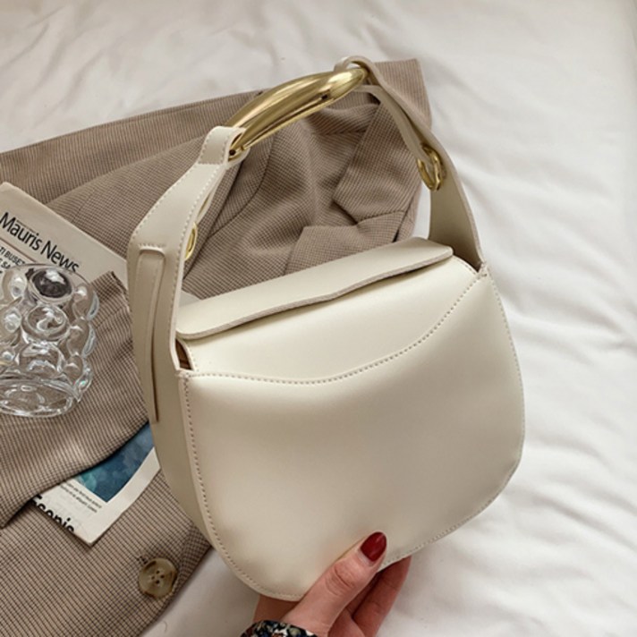 골드링 스트랩 미니 핸드백