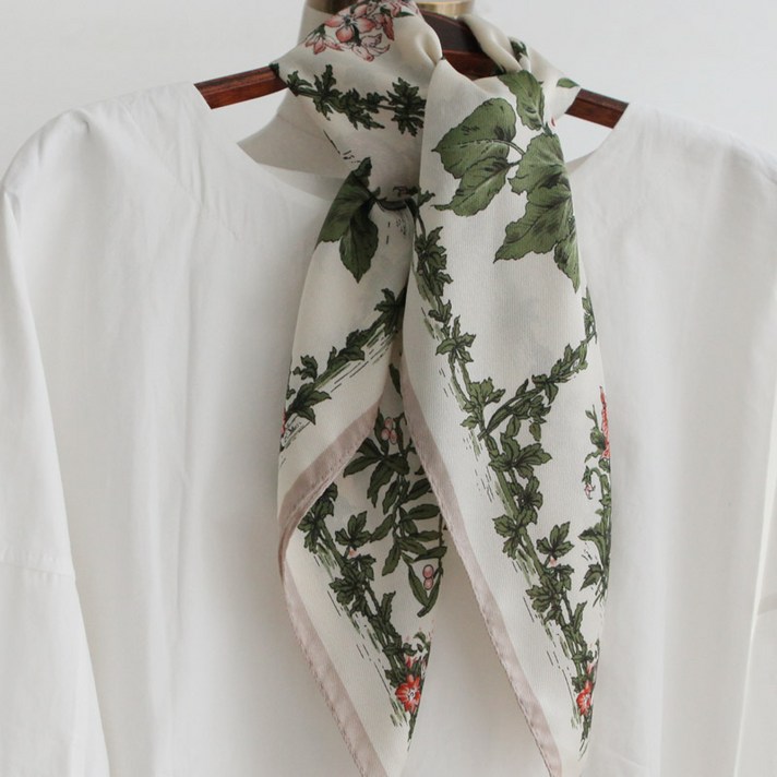 바비수 유니크꽃 스카프