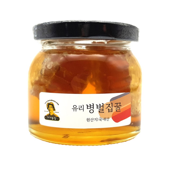 가가농장 유리병 벌집꿀, 1개, 180g