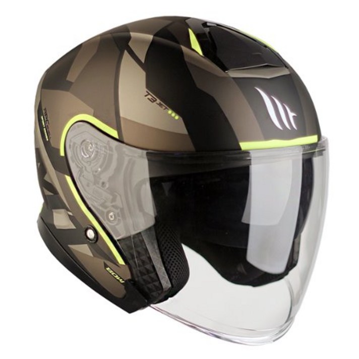 MT THUNDER 3 SV JET 오토바이 하프페이스 헬멧, BOW MATT FLUOR YELLOW MT THUNDER 3 SV JET 오토바이 하프페이스 헬멧, BOW MATT FLUOR YELLOW