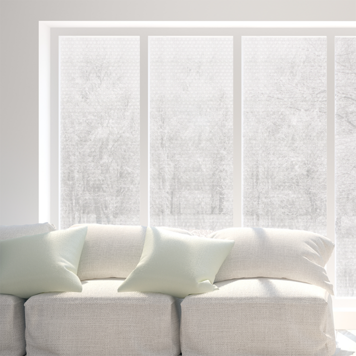 다호피앤씨 사계절용 6중 무지 단열 뽁뽁이, 반투명