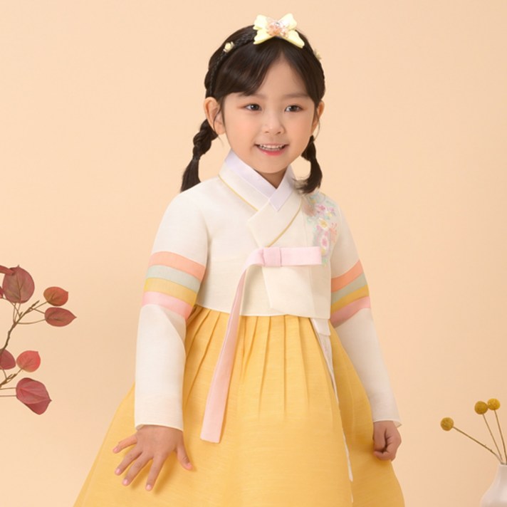 예가한복 여아용 1086 모네나래 한복세트