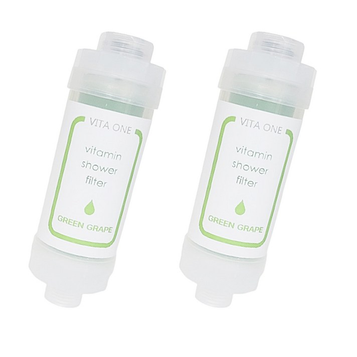 비타원 비타민 샤워필터 아로마테라피 청포도향, 2개