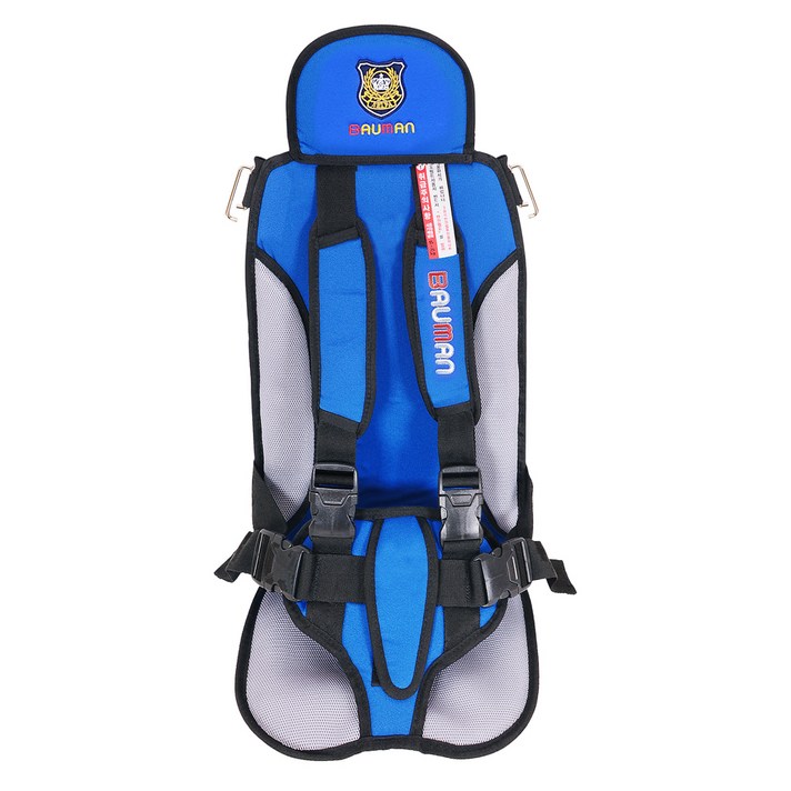 셀파 바우만 카시트 SBK-S9004 + 가슴 안전쿠션 패드 랜덤발송 + 파우치, 블루