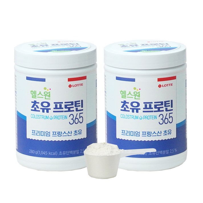 롯데헬스원 초유프로틴 365, 280g, 2개