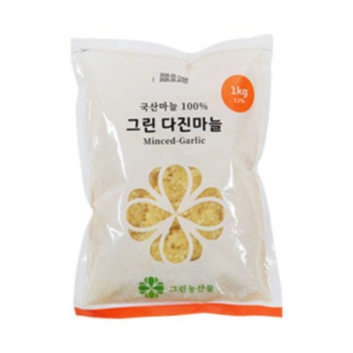 당일발송 주문당일다진 국내산 냉장 햇 다진마늘, 2봉, 1kg