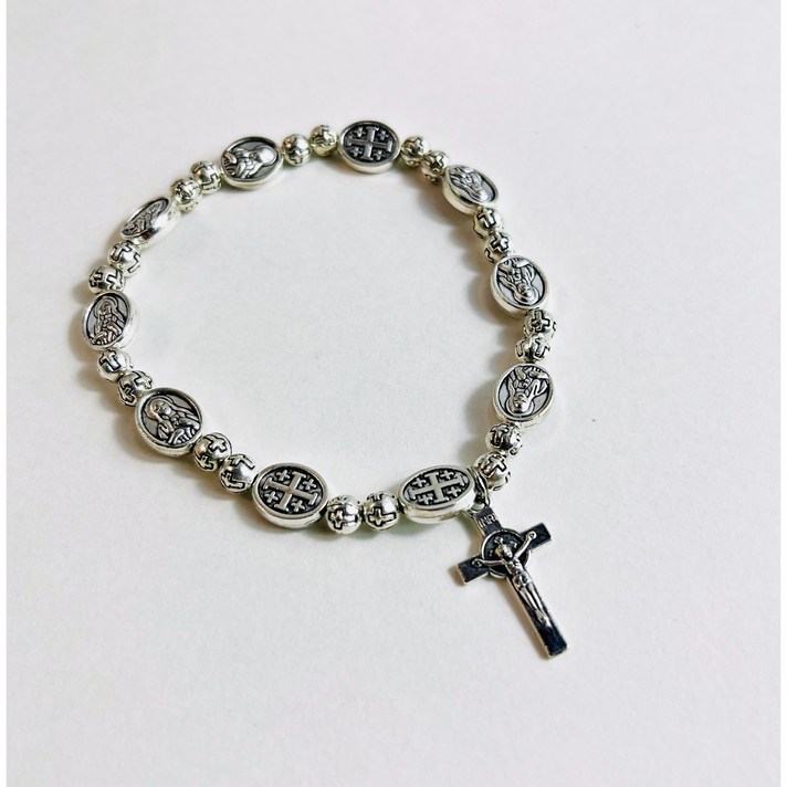 모모커머스 1단 묵주 십자가 천주교 은혜성모 묵주팔찌