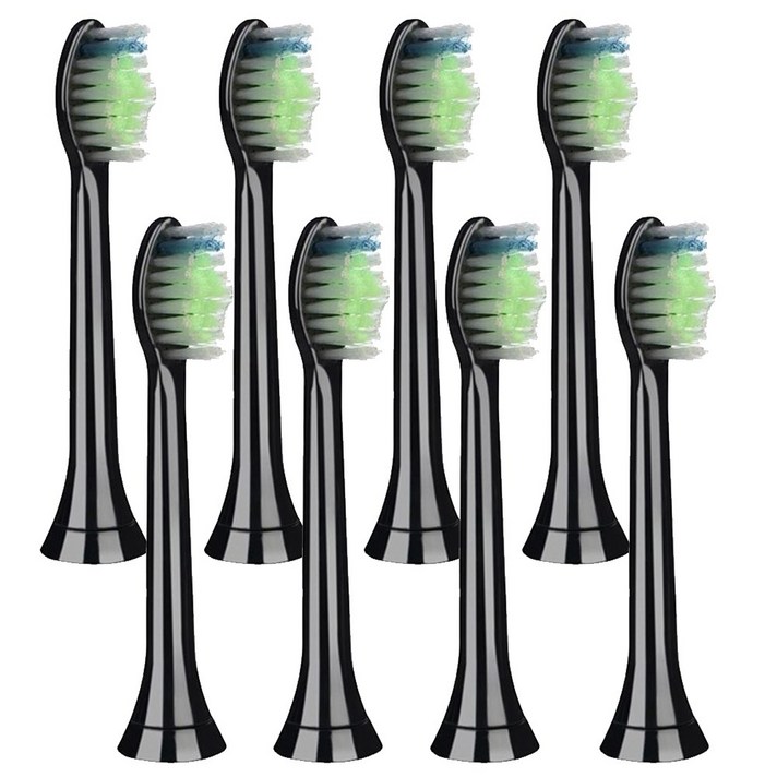 필립스 전동칫솔 호환 칫솔모 HX6938 HX6462 호환 칫솔모 블랙, 8개, 필립스 블랙