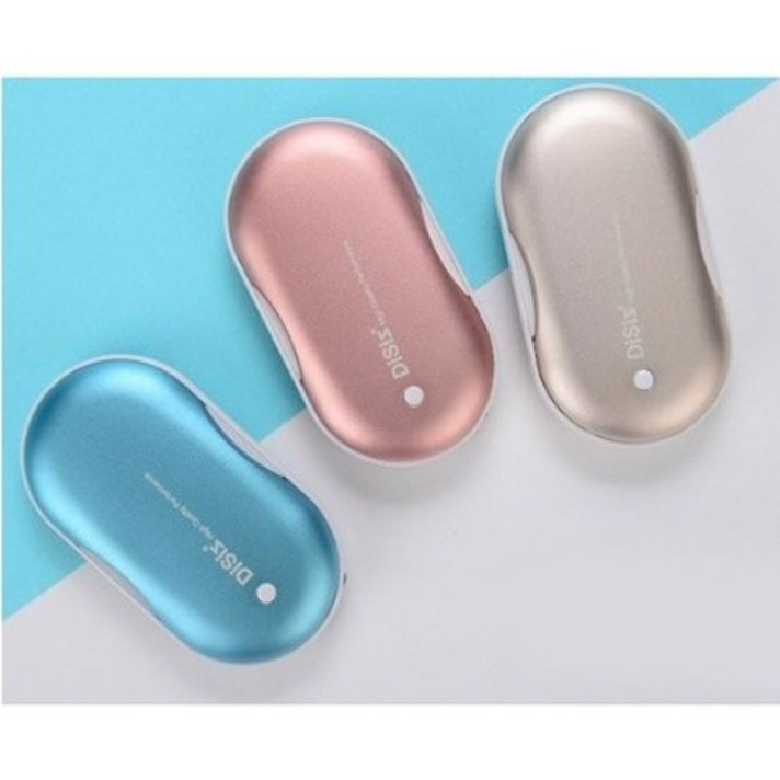 디씨즈 휴대용 보조배터리겸용 충전식 손난로 DISIZ HW-100, 로즈 골드