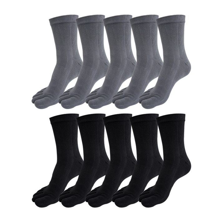 하니니스토어 신사 발가락양말 10족 향균 기능성 냄새방지 데일리 무지 발가락양말