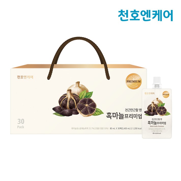천호엔케어 흑마늘 프리미엄, 80mL, 30개입
