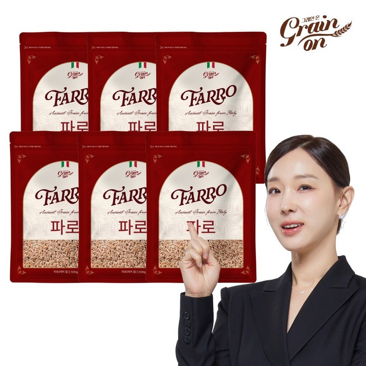 그레인온 파로엠머 밀, 500g, 6개