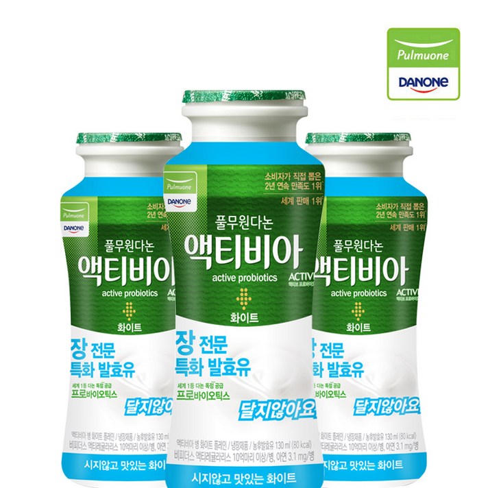 액티비아 화이트 130ml*24개, 24개