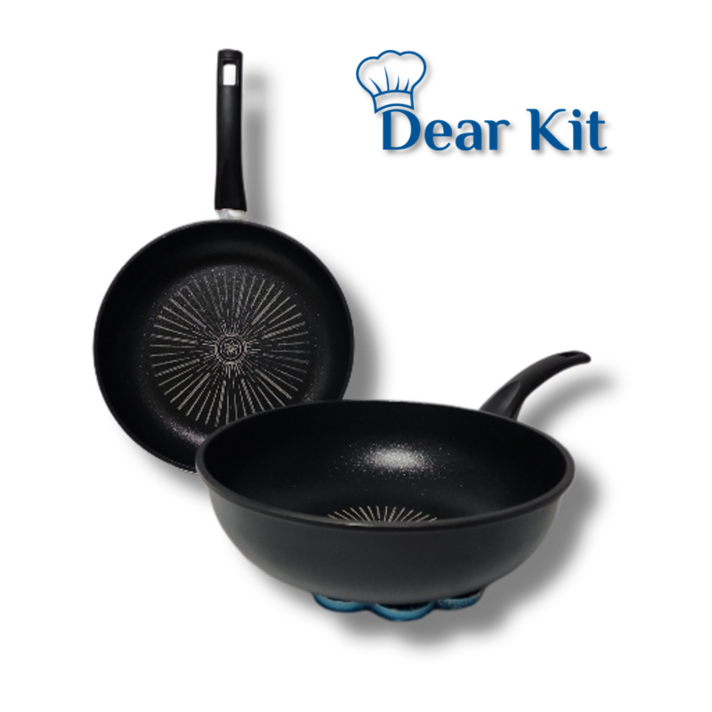 디얼킷 블랙베리 2개 세트 28cm 후라이팬 궁중팬 2종 세트