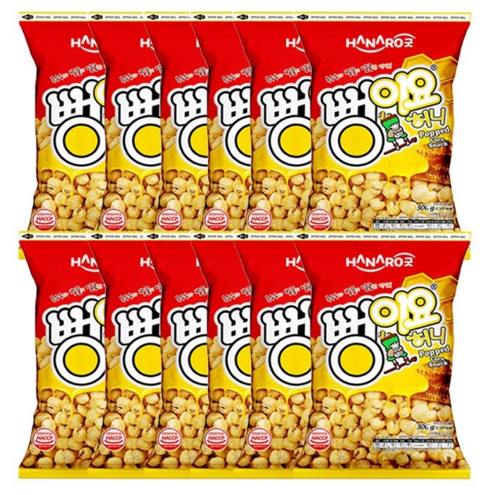 허니 뻥이요, 300g, 12개