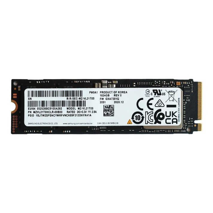 삼성전자 PM9A1 M.2 NVMe (512GB)