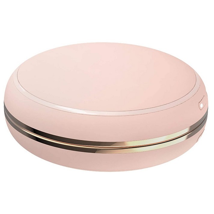 AFBEST 야외 휴대용 거울 핸드 워머 10000Mah Dorayaki 워머 미니 대용량 공유 전원 은행 핑크, 1개, 분홍