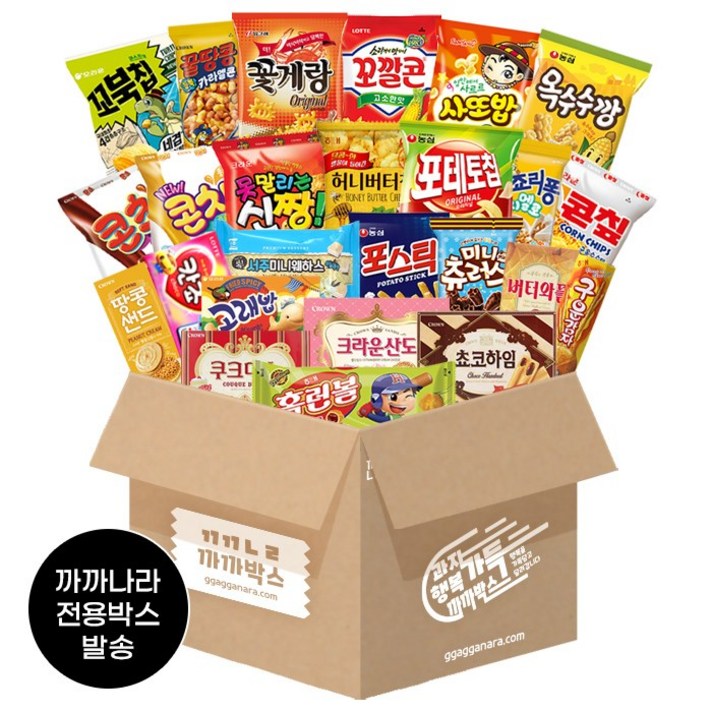 까까나라 국가대표 과자 간식 선물세트 25p, 1개