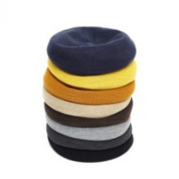 국내생산 니트 베레모 빵모자