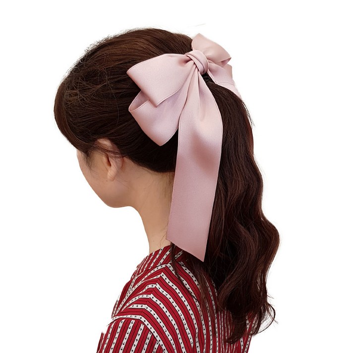 마녀의생활 핸드메이드 왕리본 머리핀 자동핀 빅리본