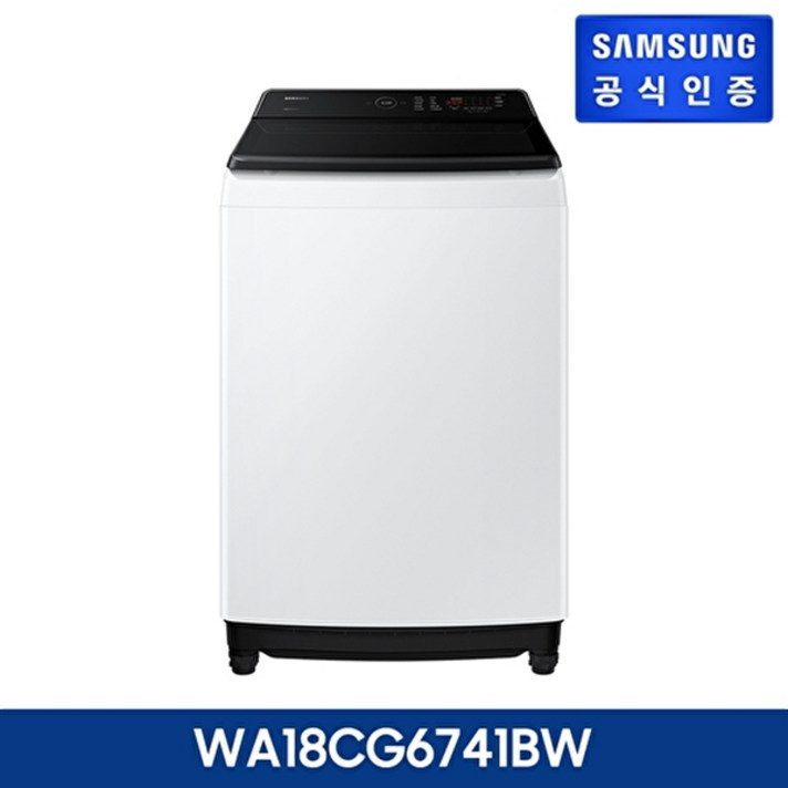  삼성전자 삼성 그랑데 통버블 세탁기 18kg 화이트 WA18CG6741BW + 고속블랜더, 없음, 상세 설명 참조 