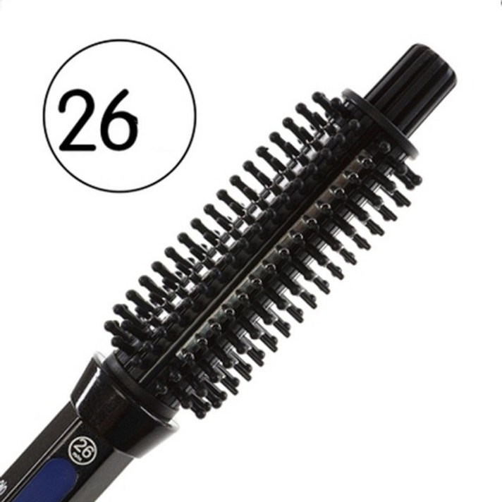 고데빗 히피 봉 아이롱펌 속볼륨 뿌리볼륨 고데기 2 In 1 Pro 세라믹 헤어 경기자 전기 빗 헤어 브러시 헤어 경기자 롤러 링 도구 헤어 컬링 차홍 청담 스타일, 협동사, 우리를, 26mm