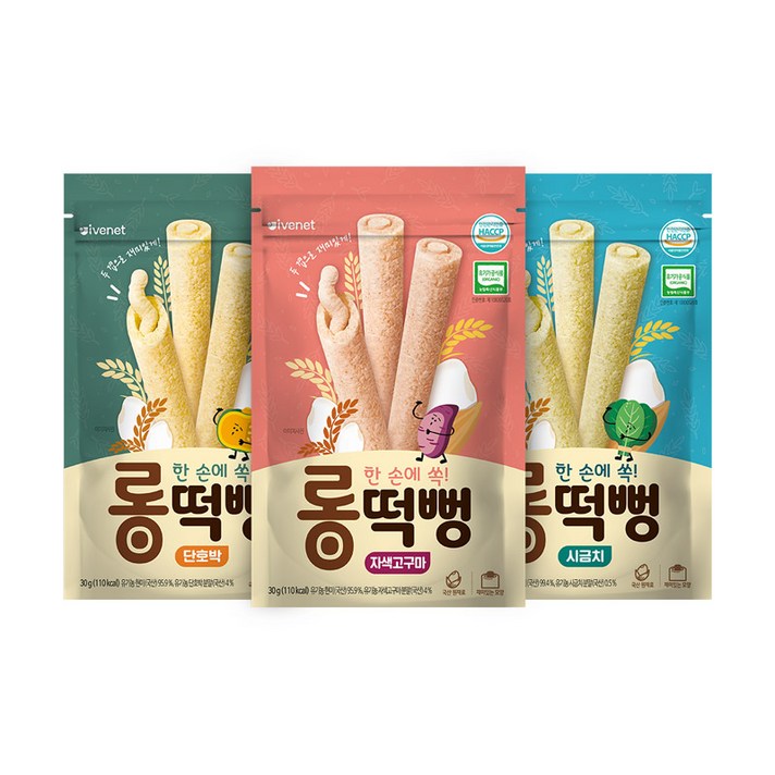 아이배냇 롱떡뻥 3종세트, 아이배냇 한입에 쏙 롱떡뻥 3종세트